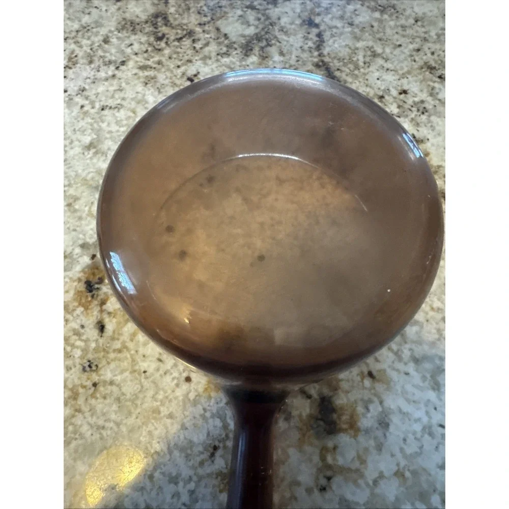 Vision Ware Corning Glass Sauce Pan Pot 1.5 L Amber Cookware USA Pyrex Lid